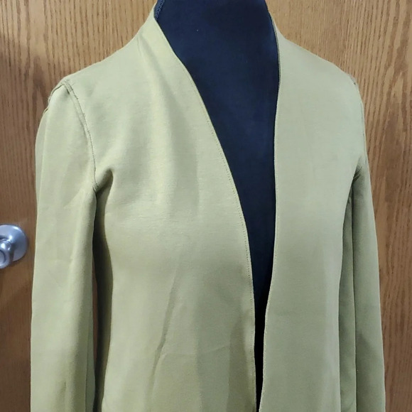 Carolina Belle NWT sage green open front big pocket cardigan jacket - Picture 2 of 6